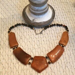 💖Wood Beaded Neckalace 